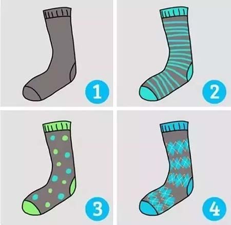 8只襪子選一只，一眼看出你的性格
