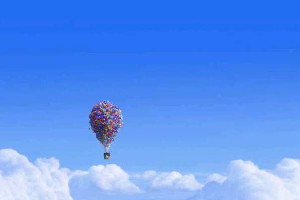 飛上天空的小皮球